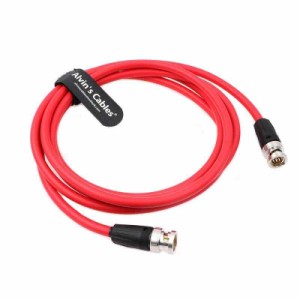 Alvins Cables 4K ビデオカメラ 用の 12G HD SDI ビデオ 同軸 BNC コネクタ ケーブル オス to オス 1M (赤)