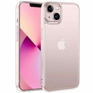 NIMASO ケース iPhone13 mini 用 カバー iphone13ミニ 対応 半透明 保護ケース 強化ガラス マットタイプ 指紋防止 アンチグレア 5.4イン