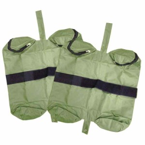 ORIGINCOM ウェイトバッグ 2枚セット 固定用砂袋 テント タープ固定 のぼり旗重し袋 オックスフォード布 ファスナー マジックテープベル