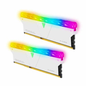 v-color デスクトップPC用メモリ Prism Pro DDR4-3600MHz PC4-28800 16GB（8GBx2枚） RGB U-DIMM 1.35V CL18 ヒートシンク付き (16GB(8GB