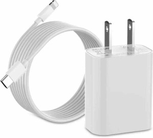 iPhone 充電器 PD 20W 急速充電 [PSE/MFI認証済み]2M USB C ケーブル USB-C 急速充電器 iPhone 電源アダプター タイプC アイフォン 充電