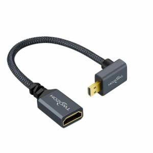 Twozoh Micro HDMI to HDMI変換アダプタ (上向270°)