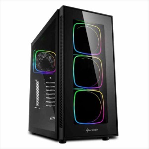 Sharkoon ミドルタワーPCケース TG6 RGB 120mm LEDファン4基搭載 ATX/Micro-ATX/Mini-ITX対応 日本正規品