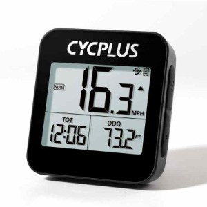CYCPLUS GPSサイクルコンピュータ ワイヤレス 自転車用速度計 自転車スピードメーター 走行距離メーター 防水 G1 (ブラック)