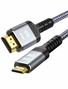 Mini HDMI-HDMI ケーブル Snowkids ミニ hdmi 1m/1.8m/3m(タイプAオス-ミニタイプCオス) 4K 60Hz ハイスピード ミニHDMIオス-HDMIオス 3D