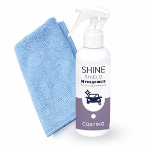 [ SHIELD ] SHINE SHIELD Hydrophilic 200ml (洗車 コーティング/クロス付き) 超親水 ガラス系コーティング メンテナンス剤 艶 防汚