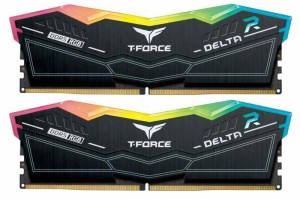 Team RGB(発光型) DDR5 5600Mhz DELTAシリーズ メモリ XMP3.0準拠 ハイスピードタイプ 日本国内無期限 (5600Mhz 16GBx2枚 Black, ブラッ