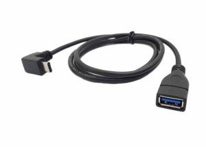 sinloon - C 90度OTG同期&充電ケーブル、1 M / 3.3 Ft usb3 . 1（タイプC）オス上または下角度to USB 3.0 Aメスアダプタケーブル新しいMa