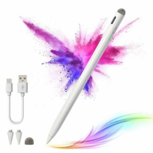【超急速充電 iPadペン】タッチペン アップルペンシル互換 超高感度 極細ipadペンシル 軽量 耐摩 傾き感知/誤作動防止/磁気吸着機能対応 