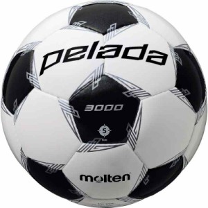 モルテン(molten) サッカーボール 5号球 ペレーダ3000【2020年モデル】検定球 F5L3000 (ホワイト×メタリックブラック, 5号球)