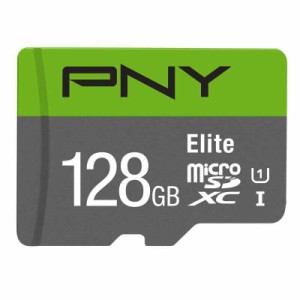 PNY Elite Class 10 U1 microSDHC Flash Memory Card 無期限 国内正規品 (128GB)