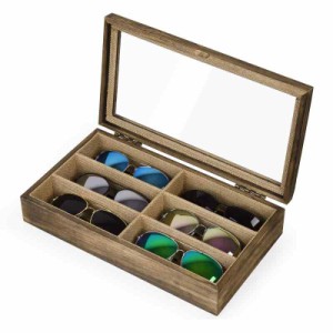 [SRIWATANA] サングラス収納ケース メガネ収納ボックス コレクションケース ジュエリー収納 小物アクセサリ収納整理 眼鏡ケース (1段式)