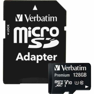 Verbatim バーベイタム 128GB UHS-I microSDXCカード フルHD 高速ビデオ SDアダプター付く(最大読出スピード:300X - 45MB/s)