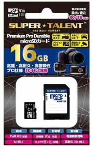SuperTalent Premium Pro Durable microSDカード 16GB