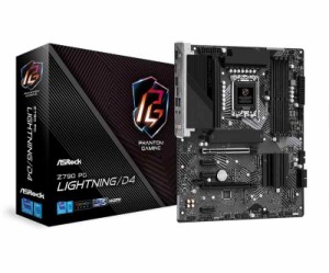 ASRock マザーボード Z790 PG Lightning/D4 Intel 第12世代 ・ 13世代 CPU （ LGA1700 ）対応 Z790チップセット DDR4 ATX マザーボード 