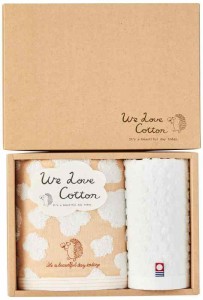 スタイレム瀧定大阪 今治タオル 綿100% タオルセット (フェイス,ハンド×各1) We Love Cotton 出産祝い 出産内祝い ホワイト 33×75cm