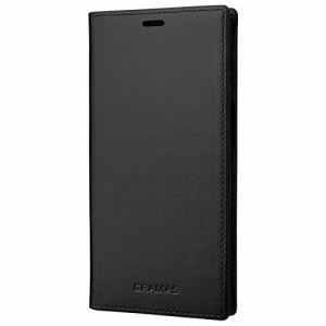 GRAMAS グラマス iPhone13 Pro ケース レザー 本革 手帳 Italian Genuine Leather Book Case 耐衝撃 高級 ビジネス ギフト (ブラック)