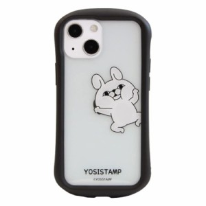 グランサンク i select clear iPhone13 mini ケース iPhone12 mini ケース (耐衝撃 TPUバンパー/耐久性) ヨッシースタンプ 【張り付き】