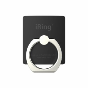 AAUXX(オークス) iRing スマホ落下防止 セーフティグリップ＆ポータブルスタンド (ブラック)