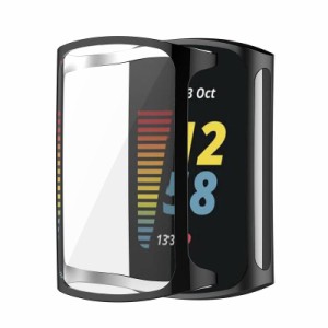 2個 Fitbit用 Charge5用 ケース メッキTPU製 ソフトカバー 6色可選 SOOYEEH プロテクターカバー 耐衝撃 薄型 軽量 脱着簡単 フィットビッ