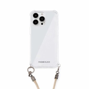 フォンネックレス iPhone 14 Pro 用 ロープショルダーストラップ付きクリアケース [ クロスボディフォンケース 首かけ 斜めがけ 肩掛け 