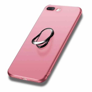 iPhone 6s Plus / 6 Plus ケース ソフト TPU 耐衝撃 リング付き 落下防止 スタンド機能 ストラップホール付き マグネット式車載ホルダー