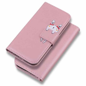 Sanmili iPhone ケース 手帳型 かわいい動物 サイドマグネット カード収納 携帯カバー アイフォン 高級PUレザー 女性 人気 財布型 全面保