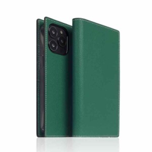 SLG Design iPhone 14 Pro ケース 手帳型 本革 レザー Hybrid Grain Leather Diary Case [ 撥水性の高いハイブリッドレザー使用 エンボス