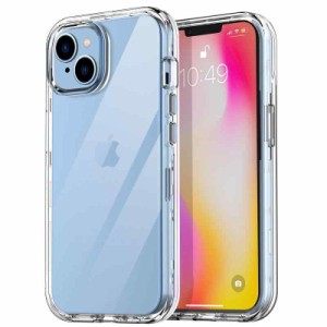 AICase iPhone 14 Max用ケース (6.7インチ) ガラススクリーンプロテクター付き 高耐久 落下保護 フルボディ 頑丈 耐衝撃/防塵 3層 軍用 