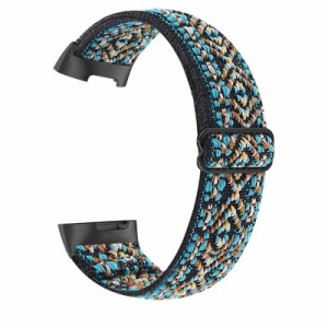 For Fitbit Charge5 ベルト 交換バンド ソフト 弾力性ゴム製 charge 5 ナイロンバンド 肌に優しい 男女兼用 交換 リストバンド 脱着簡単 