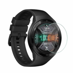 [2枚入り] HUAWEI Watch GT2e 46mm ガラスフィルム [Gos Elec] 日本旭硝子製 強化ガラス液晶保護フィルム 2.5Dラウンドエッジ加工 高透過