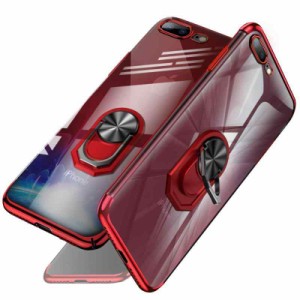 iPhone8 plus ケース / iPhone7 plus ケース リング付き 透明 TPU 耐衝撃 全面保護 スマホケー クリア 軽量 薄型 スタンド機能 衝撃防止 