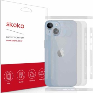 【2+2+2枚】skoko iPhone 14 用 スキンシール 保護フィルム 背面 裏面 側面 レンズカバー マットタイプ エアフリー 傷防止 地文防止