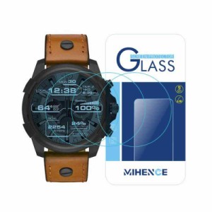 (3枚) MIHENCE Compatible with Diesel On Full Guard 保護フィルム，9H ガラス保護フィルム 対応 Diesel Smartwatchスマート腕時計 2.5D