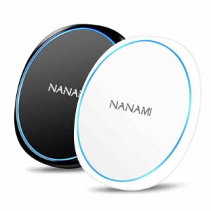 「2台セット」 NANAMI ワイヤレス充電器 15W/10W/7.5W 急速充電 置くだけ充電器 - iPhone 14/14 Pro(Max)/14 Mini/14 Plus/13 (Pro/Pro M