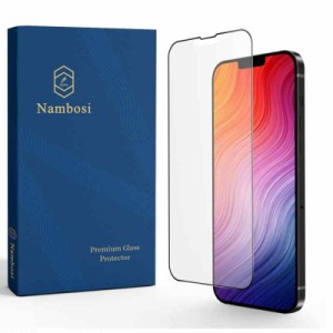 Nambosiスクリーンプロテクター[つや消しスモールブライトエッジ]iPhone13/13Proアンチフィンガープリントアンチグレア[ドライでスムーズ