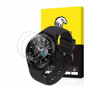 【3枚セット】SPGUARD フィルム Compatible with Samsung Galaxy Watch4 classic 46mm ガラス フィルム ギャラクシーウォッチ4 46mm 保護