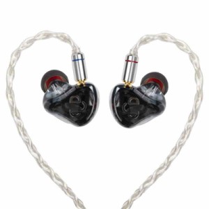 AIDERLOT M5高音質 イヤホン 有線 ハイエンドイヤホン IEM インイヤーモニター,アーマチュアを 搭載 ドライバー5基,2単結晶銅銀メッキmmc