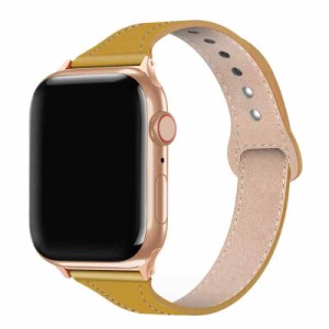 ンパチブル apple watch バンド 38mm 40mm、女性ガールウォッチストラップ交換用、本革ルプアッープ交換用細いストラップリストバンド iW