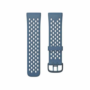 Fitbit フィットビット Versa3 / Sense 専用 純正 交換用 スポーツ リストバンド Sapphire/Fog Grey サファイア/フォググレー[日本正規品