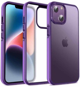 Sibada iPhoneケース iphone14plusケース マット感 耐衝撃半透明 画面保護 レンズ保護 スリム薄型デザイン 携帯電話ケース iPhone 14 Plu