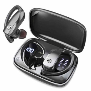 【業界新設計初売り 耳掛け式イヤホン】Bluetooth イヤホン ワイヤレスイヤホン スポーツイヤホン 先端Bluetooth5.3 ブルートゥースイヤ