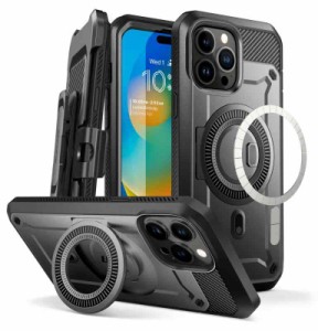 【2022新型】SUPCASE iPhone14 2022 ケース 磁気ケース MagSafe対応 米軍MIL規格取得 衝撃吸収 全面保護 画面保護フィルム付き 内蔵スタ