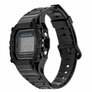 コンパチブル G-SHOCK バンド 高級TPU樹脂 全13色 透明 頑丈 カシオ バンドストラップ に対応 DW-5000 GW-M5610 M5630 GLX-5600そして他