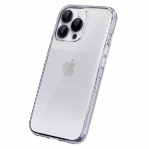 クリスタルアーマー iPhone 13Pro ケース 多面体カット 六角形 マット クリア PEI25-HX (MATTE CLEAR)