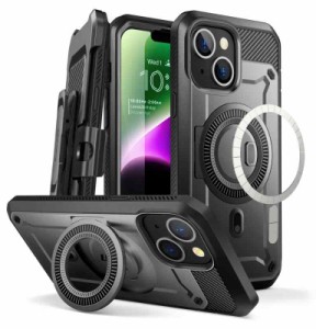 【2022新型】SUPCASE iPhone14 2022 ケース 磁気ケース MagSafe対応 米軍MIL規格取得 衝撃吸収 全面保護 画面保護フィルム付き 内蔵スタ