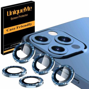 【5枚セット】UniqueMe iPhone12 Pro Max カスタムメイド カメラフィルム カメラレンズ カバー 強化ガラス アルミ合金 キズ防止 貼り付け