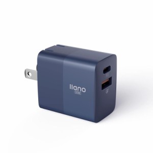 llano 30W PD器 Type C 急速器 iPhone 14 器(Super Si搭載/2ポートUSB-A & USB-C/折り畳み式 小型急速器)【PD3.0対応/QC3.0対応/PPS規格