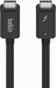 Belkin USB-Cケーブル Thunderbolt 4/USB4 100W 40Gbps高速データ転送 8K対応 iPhone 15/MacBook/iPad Pro/iMac/対応 インテル認証 USB-I