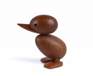 (heje) Ducking 子アヒル 木製 北欧雑貨 置物 木のオブジェ